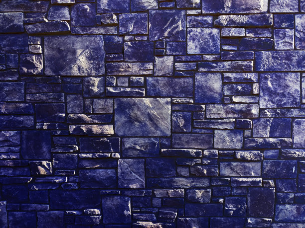 夜间花园墙城堡石特写古代屏障石堡垒堡垒图片下载