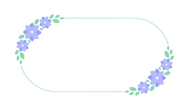 椭圆形薰衣草花框架。植物花卉边界矢量插图。简单优雅的浪漫风格，婚礼活动，标志，标志，标签，社交媒体帖子等。图片下载