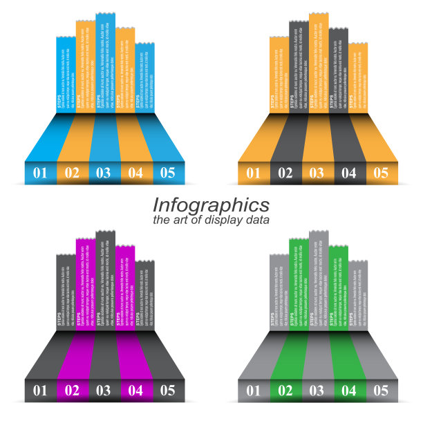 集合信息图设计模板。显示信息，排名和统计的想法。图片下载