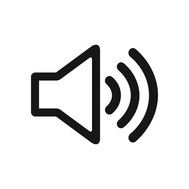 扬声器图标隔离在白色背景上图片下载