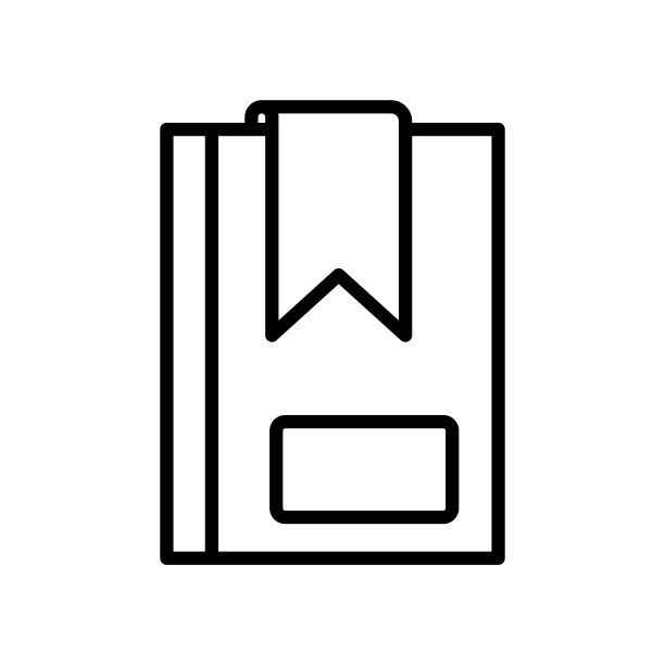 书签图标矢量设计模板简单而现代图片下载