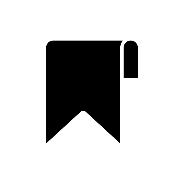 书签图标矢量设计模板简单而现代图片下载