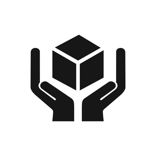 小心处理图标隔离在白色背景上图片下载