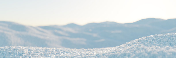 3 d渲染。白色背景上孤立的雪景。冬季装修。雪的背景。雪堆。图片下载