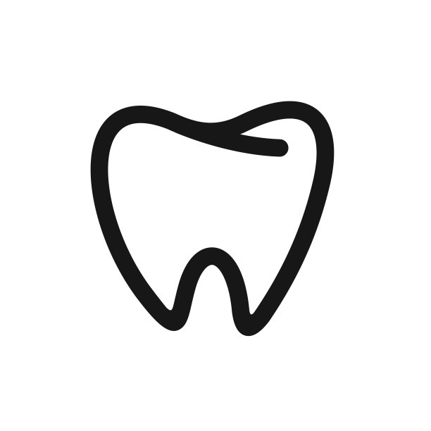 牙齿牙齿图标孤立在白色背景上图片下载