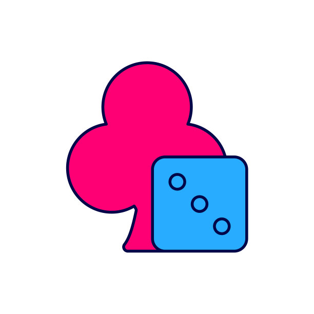 游戏骰子图标孤立在白色背景上。赌场赌博。向量图片下载