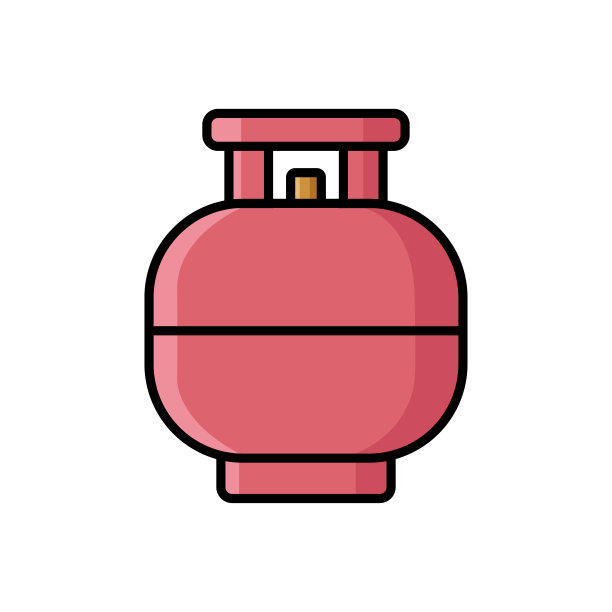 气罐图标矢量设计模板在白色背景图片下载