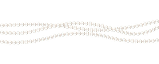 珍珠。珠子。珠宝。漂亮的矢量背景。花环。节日装饰。图片下载