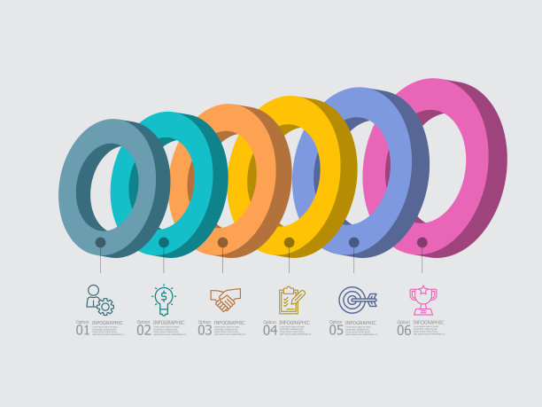 水平步骤时间轴信息图表示元素报告背景图片下载