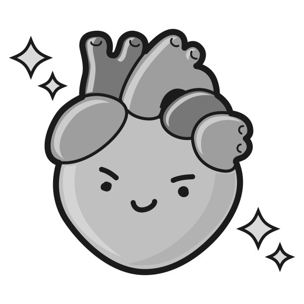 可爱的心形插图图片下载