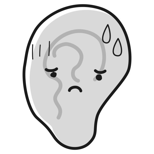 耳朵上有一种不安的表情图片下载
