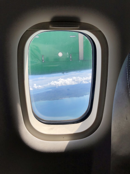 窗口飞机视图图片下载