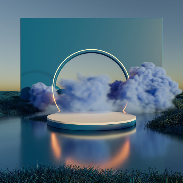 超现实美丽的梦幻土地背景图片下载