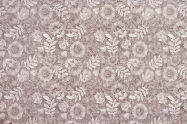 复古背景与树枝装饰，单色花朵。设计明信片，包装，包装，剪贴簿，墙纸，设计，装饰。光栅插图。图片下载