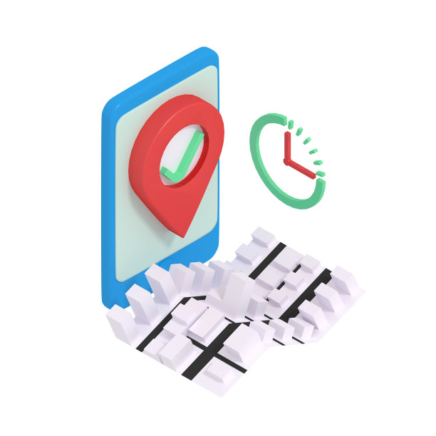 智能手机上的送货地点图片下载