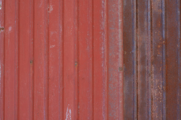 生锈的波纹铁皮纹理图片下载