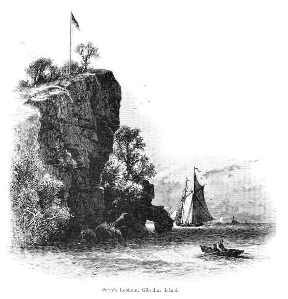 佩里的直布罗陀岛，伊利湖，俄亥俄州，美国，地理图片下载