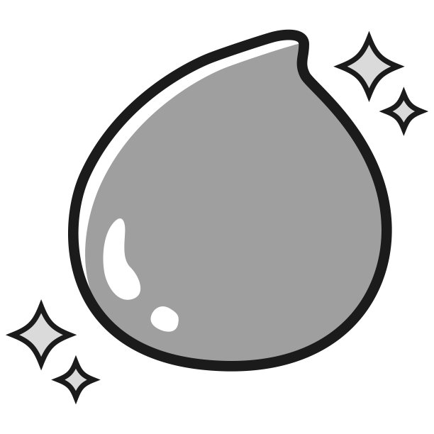 水滴插图(黑白)图片下载