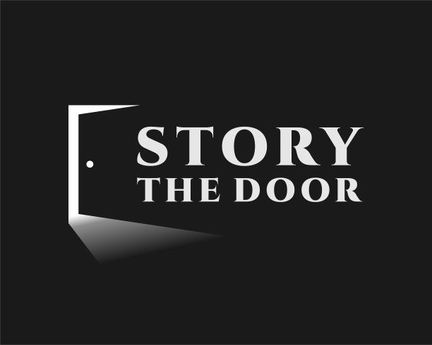 敞开的门光明亮的入口门口故事书自由复古潮矢量设计插图图片下载