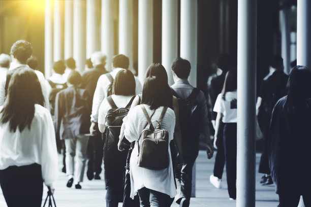 早上通勤和商业形象图片下载