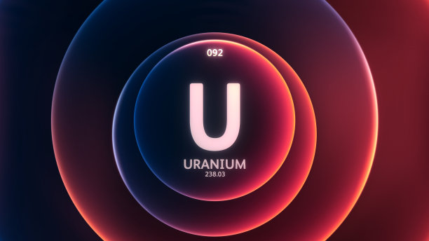 铀元素周期表科学内容标题设计插图背景图片下载