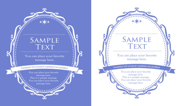 时尚的框架。设计模板。一副漂亮的额头。图片下载