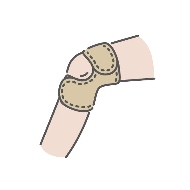 医疗保健_膝盖疼痛(有膝盖支撑的腿)图片下载