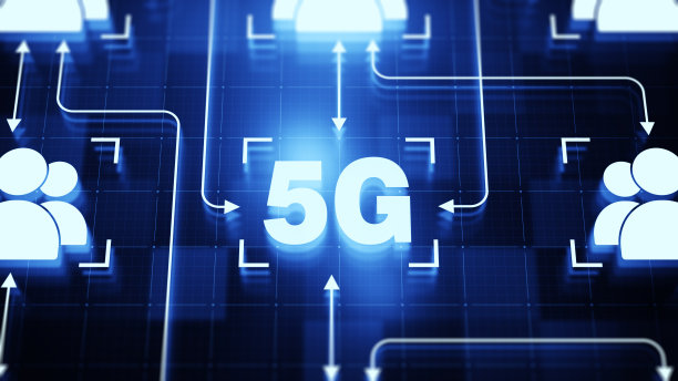 数字屏幕上的5G图片下载