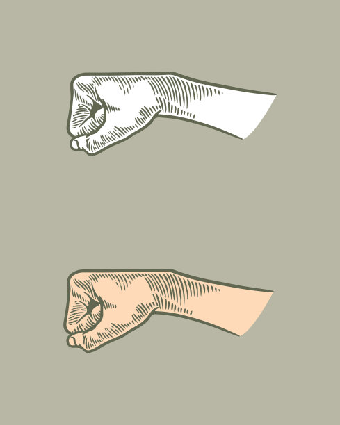 手绘雕刻手拳头手臂隔离上图片下载