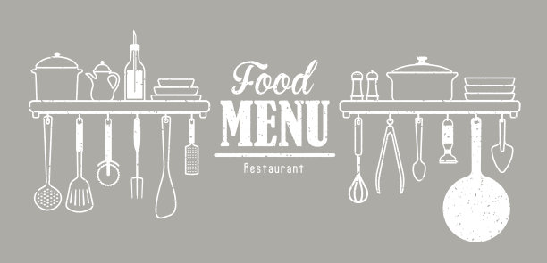 餐厅菜单上的标题部分图片下载