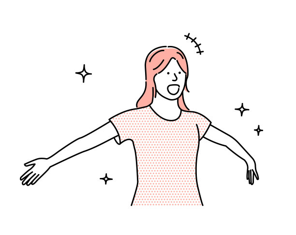 年轻女子张开双臂图片下载