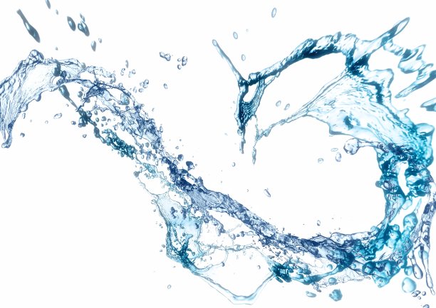 抽象的背景与蓝色的飞溅图片下载