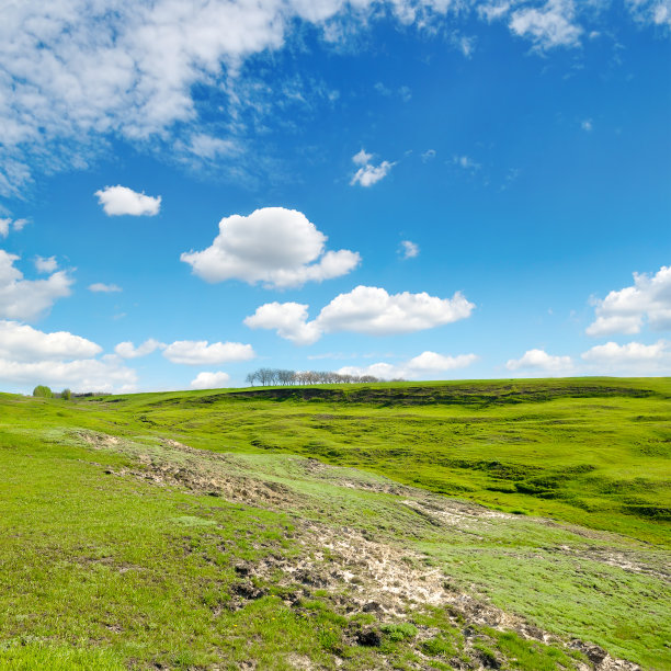在农田上的大峡谷。图片下载