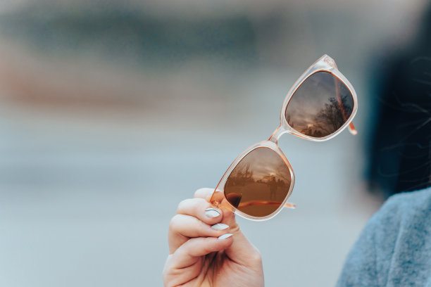 手拿墨镜图片下载