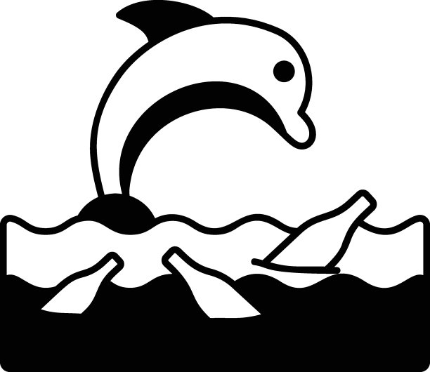 海洋垃圾概念，水下动物与塑料瓶和有毒废物矢量图标设计，环境污染符号，化学生物污染标志，污染物库存插图图片下载