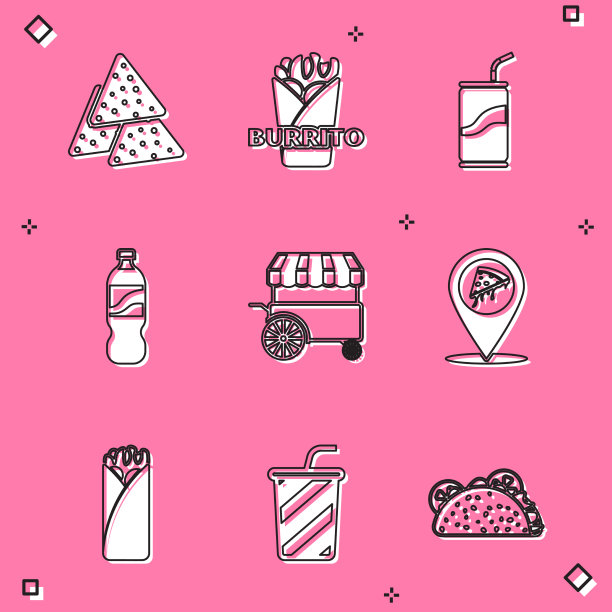 用吸管把玉米片和玉米煎饼放在汽水罐里图片下载