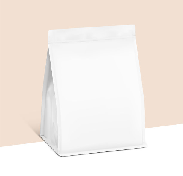 四封袋模型。半侧视图。矢量插图。图片下载