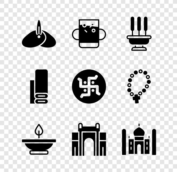 套印第安头巾，杯茶和叶图片下载