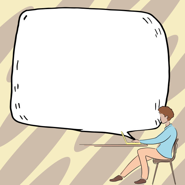 坐在桌子旁的男人拿着白色的笔记本电脑图片下载