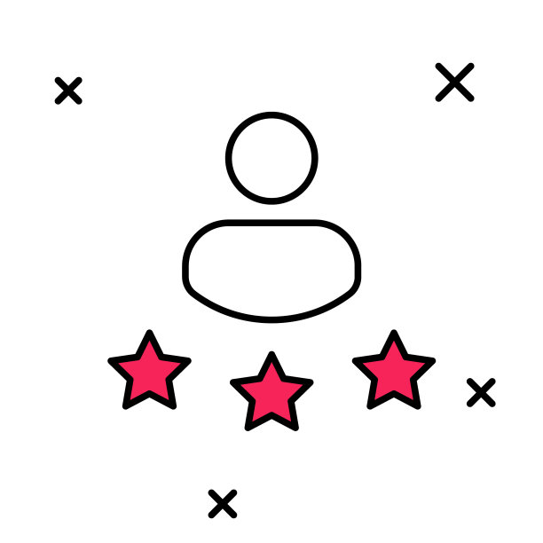 白色背景上隔离的消费者或客户产品评级图标。向量图片下载
