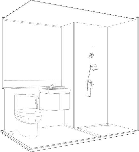 建筑项目的三维插图图片下载