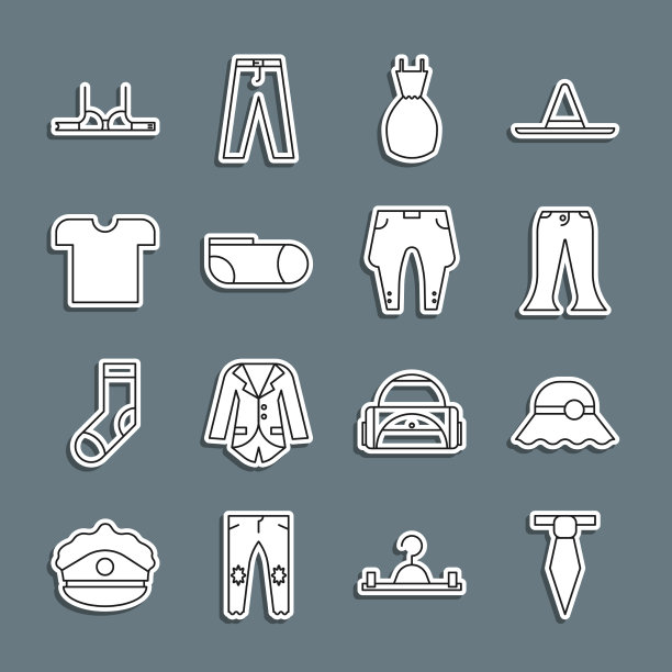 集行领带优雅女子帽子裤子女子图片下载