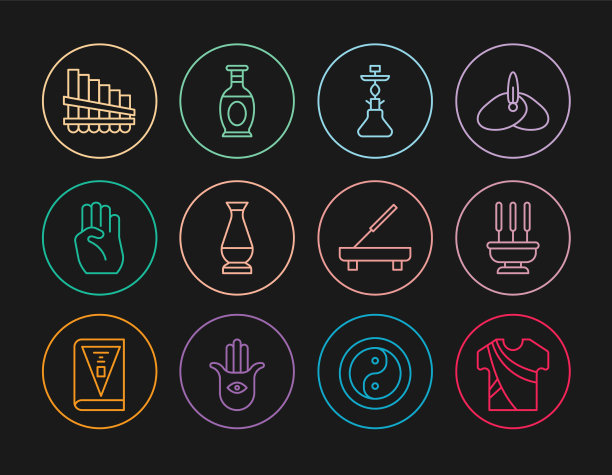 集行印度人装香棒水烟图片下载