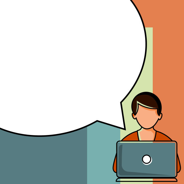 坐在桌子旁的男人拿着白色的笔记本电脑图片下载