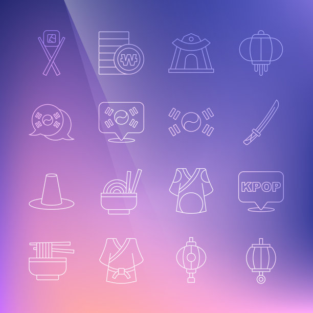 设定线韩国灯笼k-pop武士刀寺图片下载