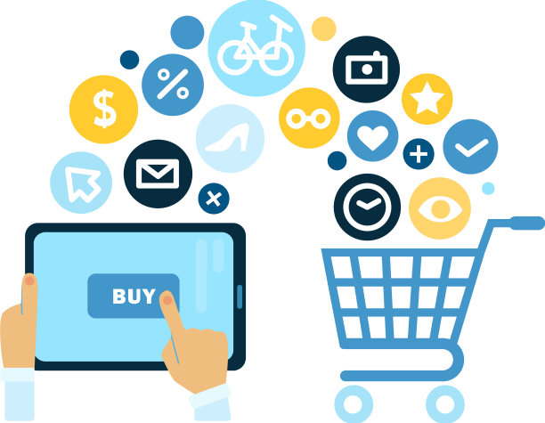 网上购物构成图片下载