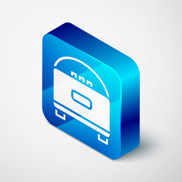 等距立体声扬声器图标隔离在灰色上图片下载