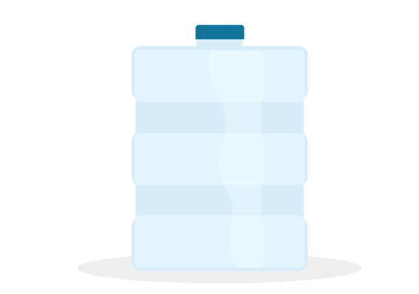 大水瓶加仑全矢量插图在白色背景图片下载