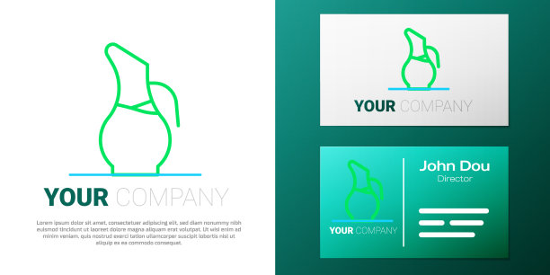 线醒酒器为葡萄酒图标隔离在白色上图片下载