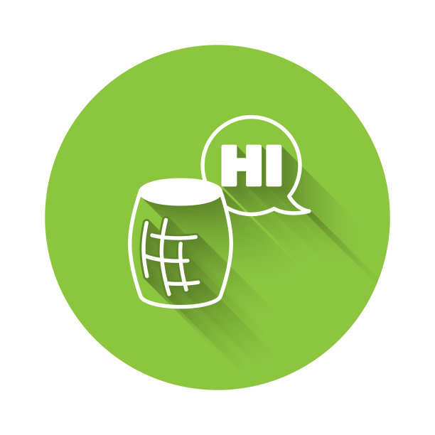 语音助手的白色图标孤立带长图片下载